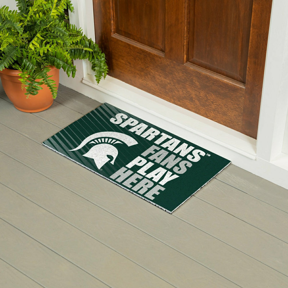 Michigan State University Fan Mat, 28"x16"