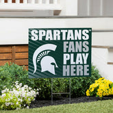 Michigan State University Coroplast Yard Sign "Fans Play Here"