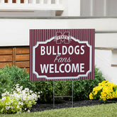 Mississippi State University Coroplast Yard Sign, "Fans Welcome"