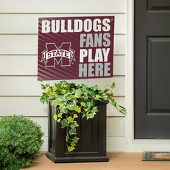 Mississippi State University Coroplast Yard Sign "Fans Play Here"