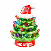 4" Mini LED Tabletop Christmas Tree, Set of 2, North Carolina State Un