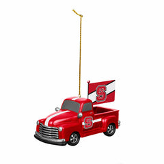 North Carolina State University Rally Truck Ornament, Set of 2
