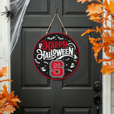 North Carolina State University Halloween Round Door Décor with Hangin