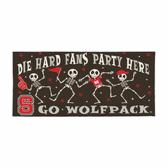 North Carolina State University Flocked Coir Halloween Sassafras Switc