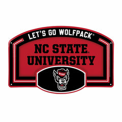 North Carolina State University USA Embossed Steel Wall Sign, 11" x 17
