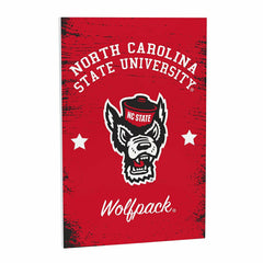 North Carolina State University Wood Wall Sign, 16x24
