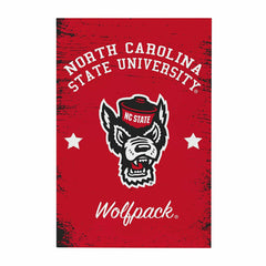 North Carolina State University Wood Wall Sign, 16x24