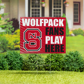 North Carolina State University Coroplast Yard Sign "Fans Play Here"
