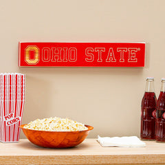 Ohio State University Engraved Wood Sign, 3.5" x 18"