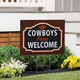 Oklahoma State University Coroplast Yard Sign, "Fans Welcome"