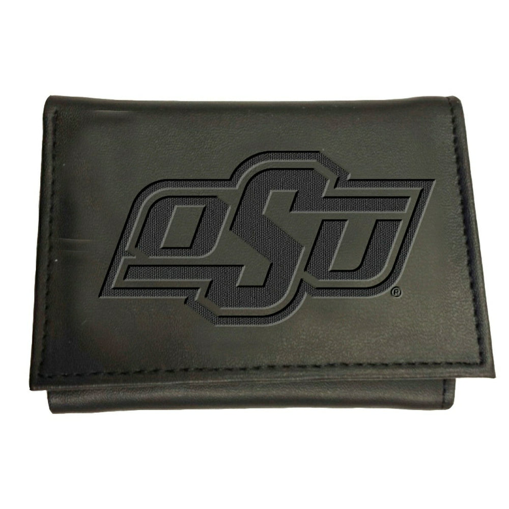 Oklahoma State University, Tri-Fold Wallet, Black