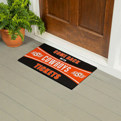 28" x 16" PVC Trapper Mat, Come Back with Tickets, Oklahoma State Univ