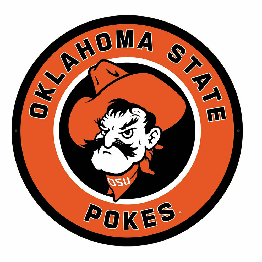 LED Wall Decor, Round, Oklahoma State University