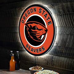 LED Wall Decor, Round, Oregon State University