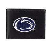 Penn State Black Bi-Fold Embroidered Wallet w/ RFID Blocking