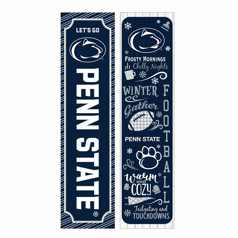46" Double Sided Leaner, Penn State, Winter Seasonal