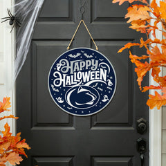Penn State Halloween Round Door Décor with Hanging Rope, 18x18