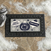 Penn State Holiday Flocked Coir Sassafras Switch Mat, 22"x10"