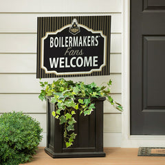 Purdue University Coroplast Yard Sign, "Fans Welcome"