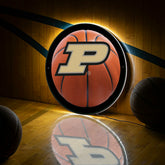 LED Wall Decor, Round, Med, Purdue University, Basketball