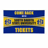 28" x 16" PVC Trapper Mat, Come Back with Tickets, South Dakota State