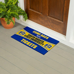 28" x 16" PVC Trapper Mat, Come Back with Tickets, South Dakota State