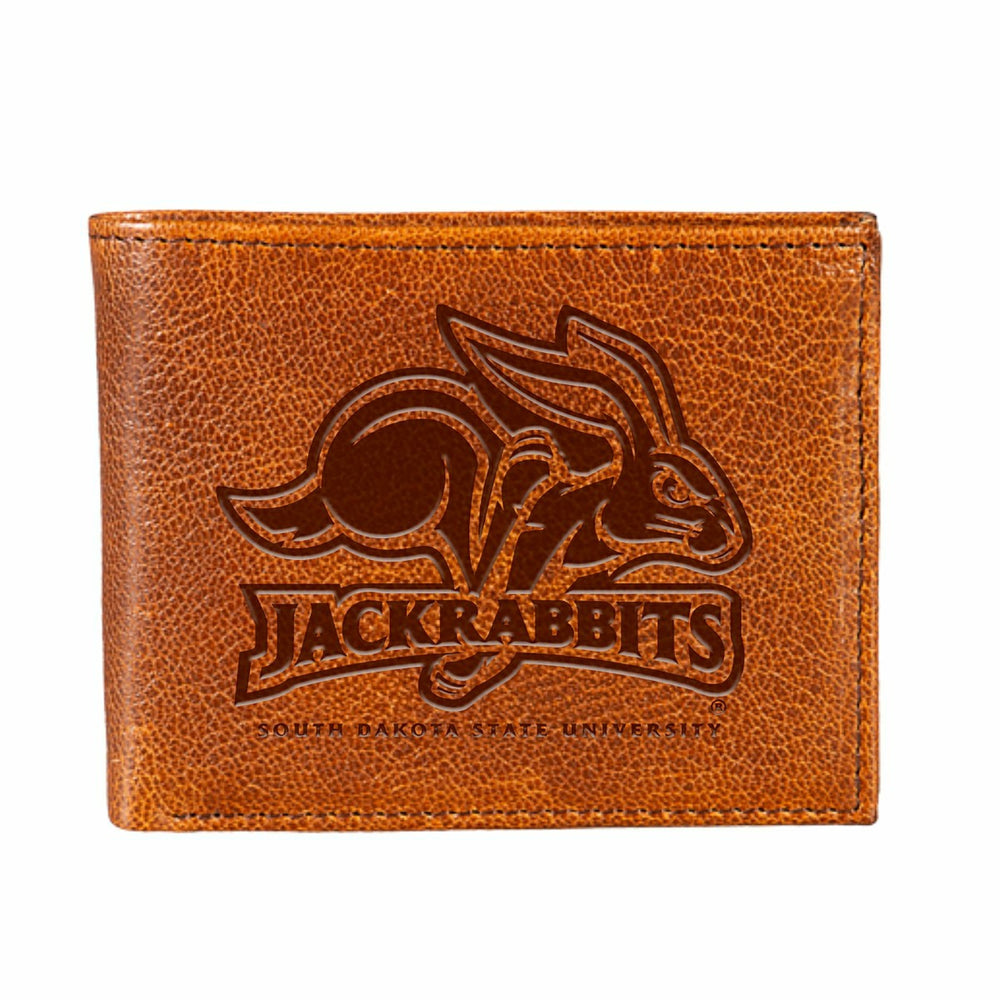 South Dakota State University, Embossed 100% Genuine Tumbled Leather P