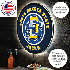 LED Wall Decor, Round, South Dakota State University