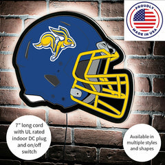 LED Wall Decor, Helmet, South Dakota State University
