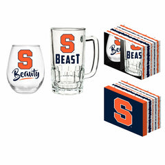 Syracuse University, Stemless 17OZ Glass & Tankard 16OZ Gift Set