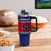 40oz Stainless Steel Canyon Cup w/ Straw, Syracuse University