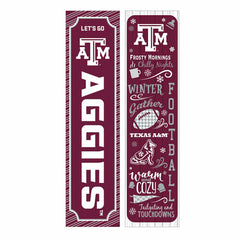 46" Double Sided Leaner, Texas A&M, Winter Seasonal