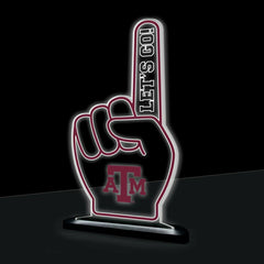 Texas A&M College Foam Finger Desklite LED Decor