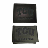 Texas Christian University, Bi-Fold and Tri-Fold Wallet Gift Set, Blac