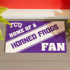 Texas Christian University, PVC Mat COLOR, Home of a Fan