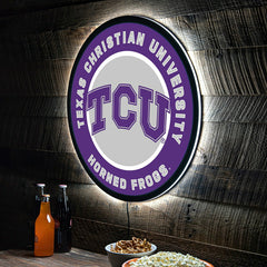 LED Wall Decor, Round, Texas Christian University