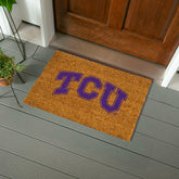 Coir Mat, 16"x28", Texas Christian University