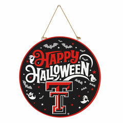 Texas Tech University Halloween Round Door Décor with Hanging Rope, 18