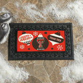 Texas Tech University Holiday Flocked Coir Sassafras Switch Mat, 22"x1