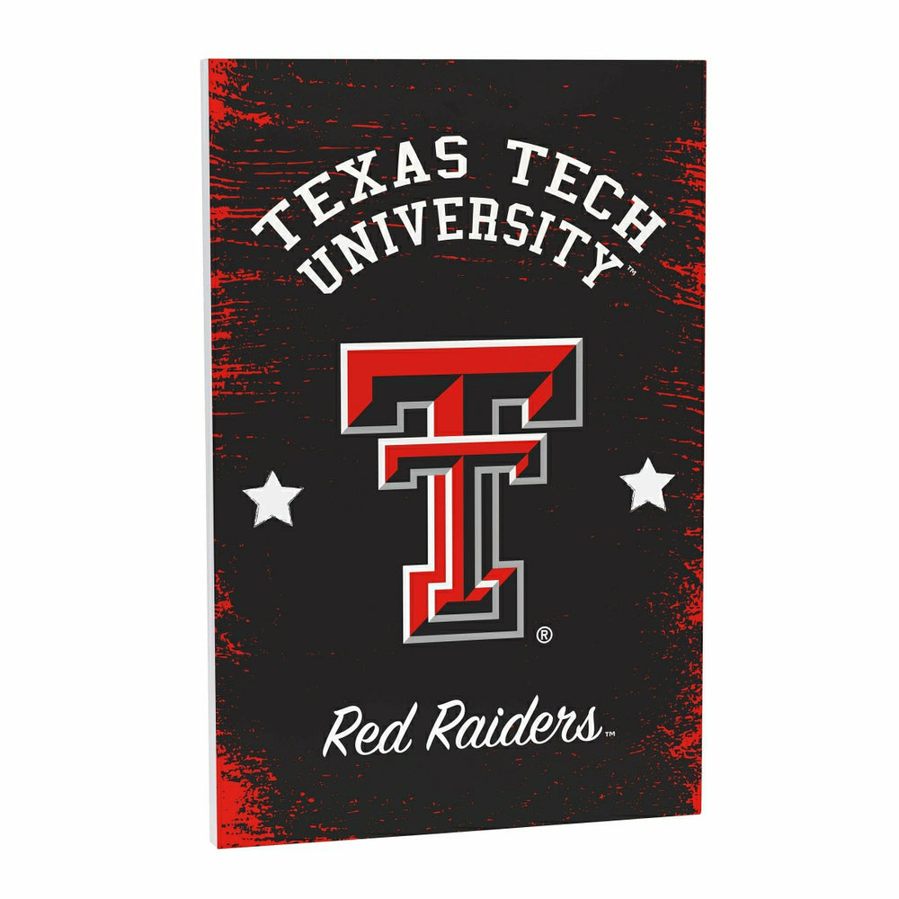 Texas Tech University Wood Wall Sign, 16x24