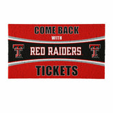 28" x 16" PVC Trapper Mat, Come Back with Tickets, Texas Tech Universi