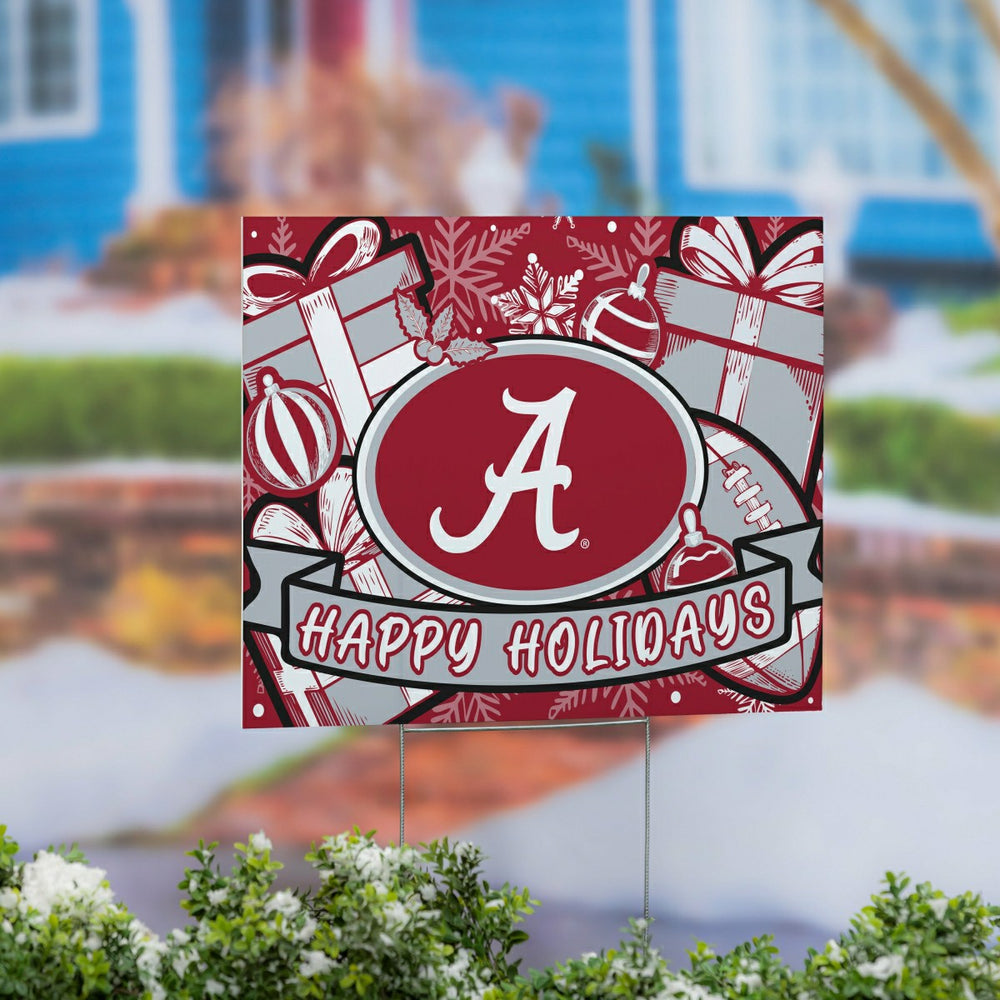 University of Alabama Yard Sign, Holiday
