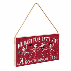 University of Alabama Halloween Wood Wall Sign, 6x11