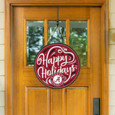 University of Alabama Holiday Round Door Décor with Hanging Rope, 18x1