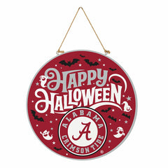 University of Alabama Halloween Round Door Décor with Hanging Rope, 18