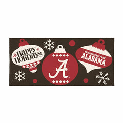 University of Alabama Holiday Flocked Coir Sassafras Switch Mat, 22"x1