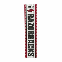 47" Double Sided Leaner, University of Arkansas, Christmas