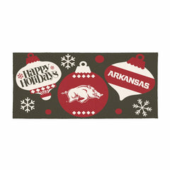 University of Arkansas Holiday Flocked Coir Sassafras Switch Mat, 22"x