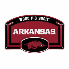 University of Arkansas USA Embossed Steel Wall Sign, 11" x 17"