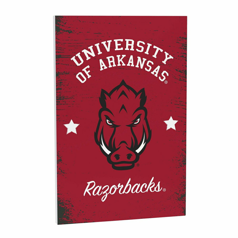 University of Arkansas Wood Wall Sign, 16x24